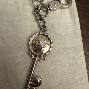 Sienna Ricchi Silver Key-Shaped Keychain